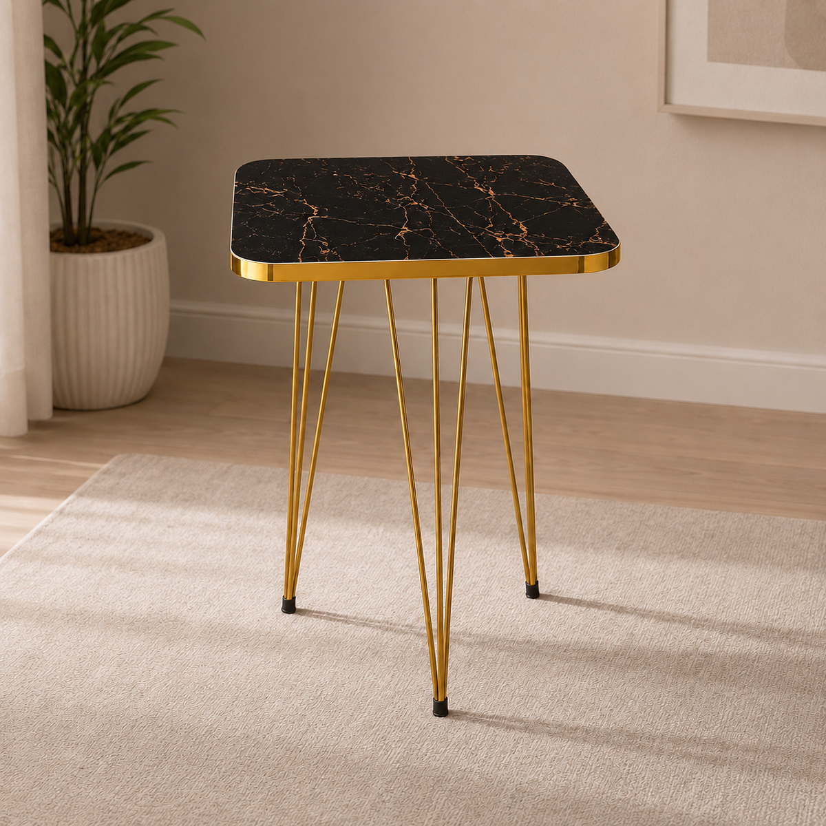 Single Marble Design Square Coffee Table Bc-15704