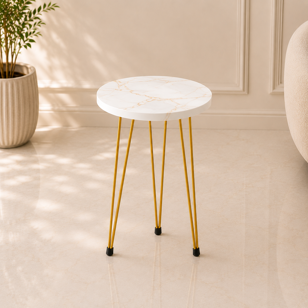 Single Circular Nesting Coffee Table (UV Sheet) Bc-15706