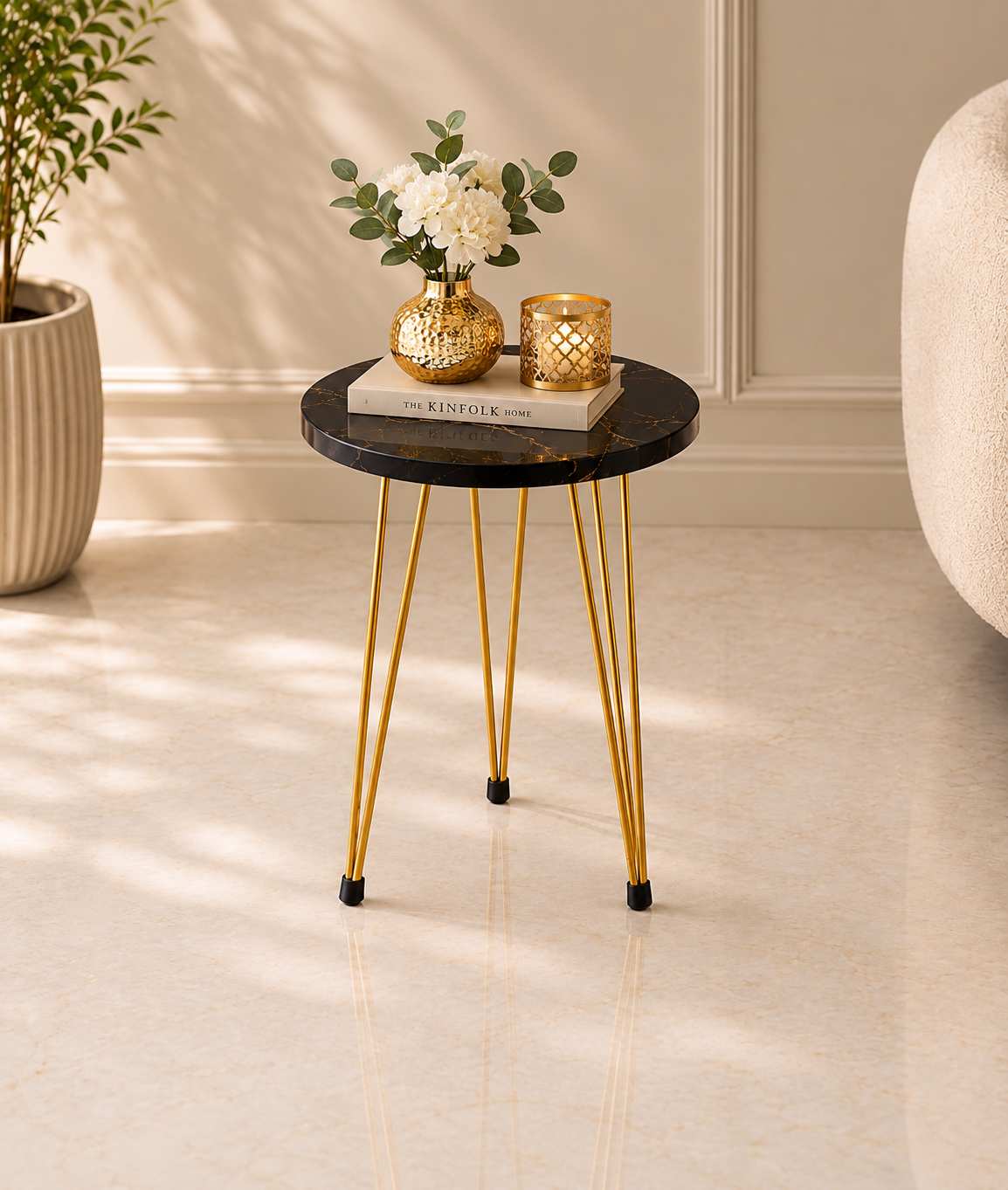 Single Circular Nesting Coffee Table (UV Sheet) Bc-15706