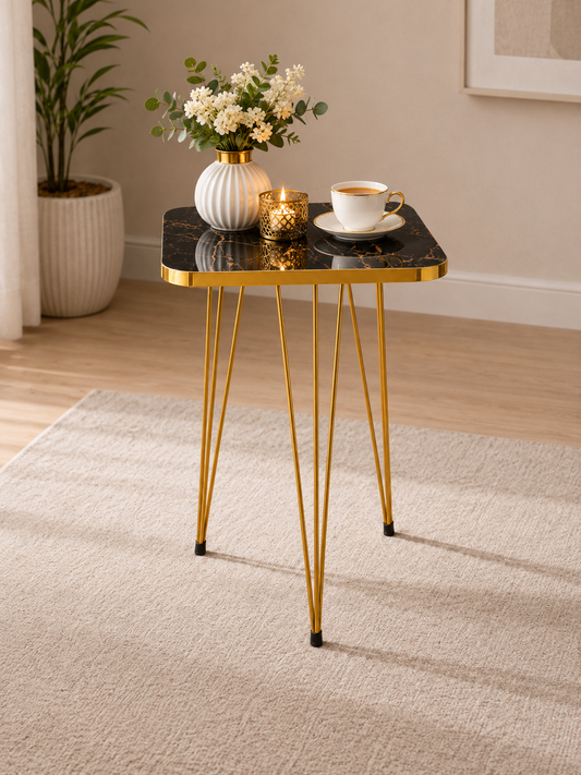 Single Marble Design Square Coffee Table (UV Sheet) Bc-15702